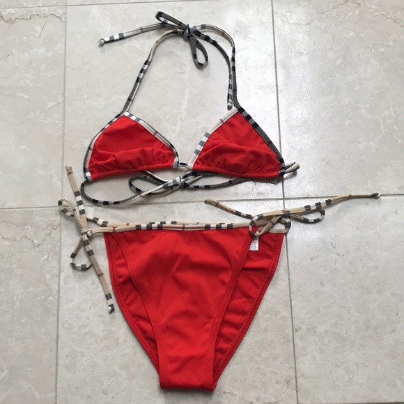 Burberry Other - Burberry London swimsuit Check Trim Triangle 👙